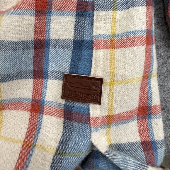 L.L.Bean Men's 1/2 Zip Flannel Shirt, 100% Cotton, Relaxed Fit, Scotch Plaid, M - Picture 5 of 12